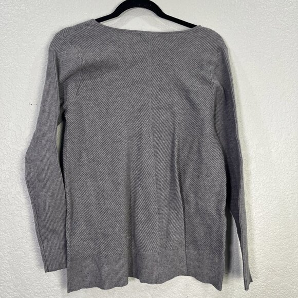 Croft & Barrow Sweater Top Womens M Ribbed V Neck Pullover Casual Career Cozy - Picture 3 of 7